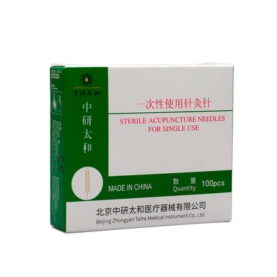 Güvenli Akupunktur İğneleri Sterilize Tek kullanımlık 0.20 ~ 0.40mm Güzellik Tedavisi İçin