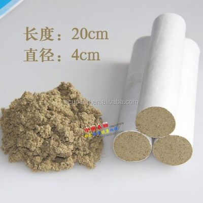 Moxibustion için Siyah Saf Moxa Rolls Vücut Akupunkturlarının Moxibustion Sağlığı ve Yönetimi Artırmak İçin Tasarlanmış Doğal Bitkisel Rolls
