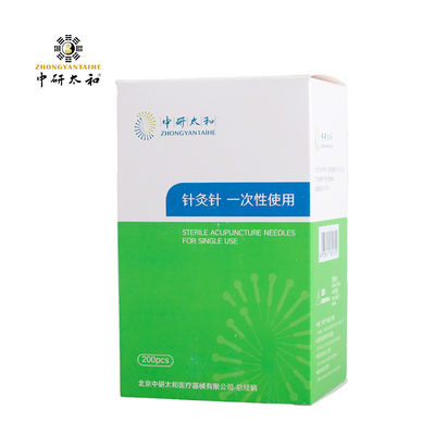 0.18mm Zhongyan Taihe Akupunktur İğneli Diyaliz Paketleme