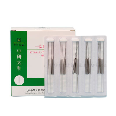 Zhongyan Taihe Yüksek Kaliteli 500 adet Tek Kullanımlık Steril Ağrısız Akupunktur İğneleri Akupunktur Tedavisi