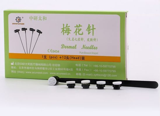 PVC El Plum Blossom İğneler 12 İğne Kutusu Akupunktur İğneleri Akupunktur ve Sağlık Profesyonelleri için Uygun