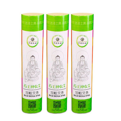 Moxibustion için Siyah Saf Moxa Rolls Vücut Akupunkturlarının Moxibustion Sağlığı ve Yönetimi Artırmak İçin Tasarlanmış Doğal Bitkisel Rolls