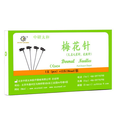 15cm Steril Profesyonel Plum Blossom İğneler Temel Vücut Geliştirme Aracı 12pcs/Kutu