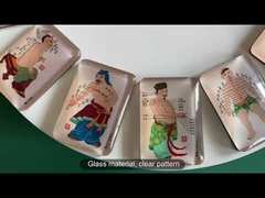 3d Custom 14 Meridian Refrigerator Magnet 15*4cm Crystal Glass Souvenir