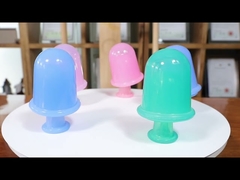 Gıda Sınıfı Silikon Çukurluğu Bardaklar Sağlık Bakımı İçin Yüz Göz Masajı Seti