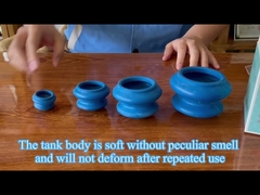 doğal silika jel Kauçuk Kupa Çin Tıbbı Sağlık Fitness Masaj Terapisi