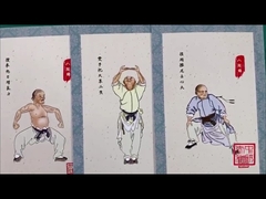 Yaratıcı Çin Tıp Kültürü Kartpostalı