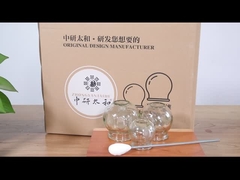 5 adet Cam Ateş Çukurluğu Seti Hijama Vakum Emme Masajı Kutusu Ile